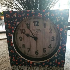 Lancaster Floral battery operated clock